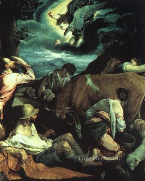 Jacopo Bassano Painting - The Annunciation To The Shepherds Jacopo Bassano